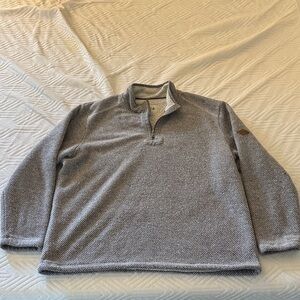 Orvis Men's Heather Gray Zip-Up Sweater